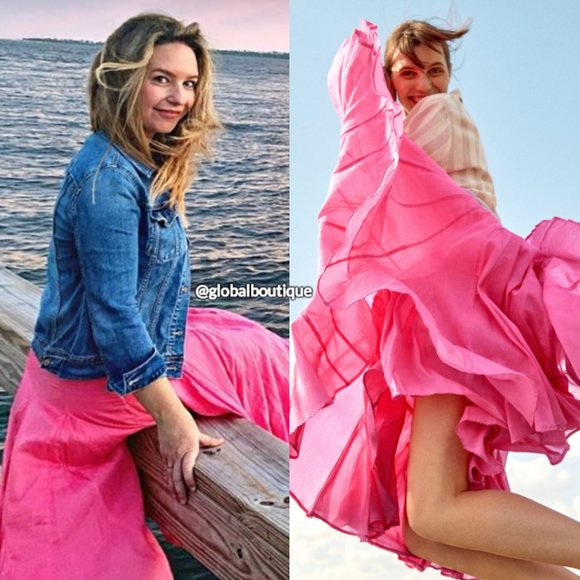 NWT, Anthropologie Tiered Flounced Ruffled Midi Skirt - Picture 4 of 15